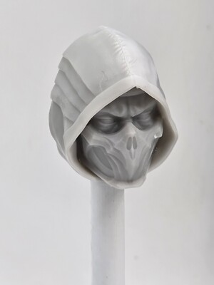3d Printed MORTAL KOMBAT SCORPION HEAD 1:12  6'' GI Joe Classified/Marvel Legend