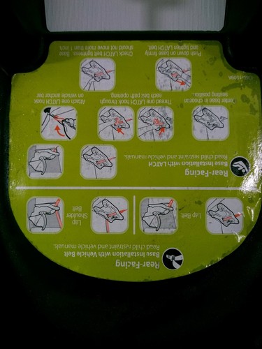 Cosco  Infant Baby Car Seat  Base Black Light  & Comfy Extra