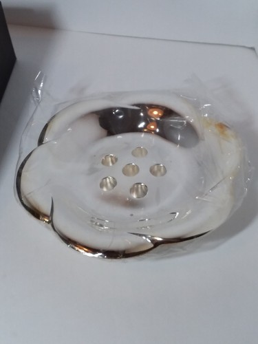 DANSK FLOWER DISH Candle Taper HOLDER Silverplate Gunnar Cyren Design JAPAN