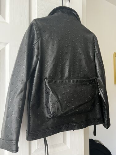 Louis Vuitton Embossed Utility Leather Jacket