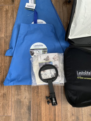 Two Lastolite Professional - Ezybox Hotshoe Softbox 54cm x 54cm Gently Used