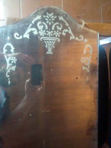 Antique Mirror Late 1800's, Tapered Edge Glass