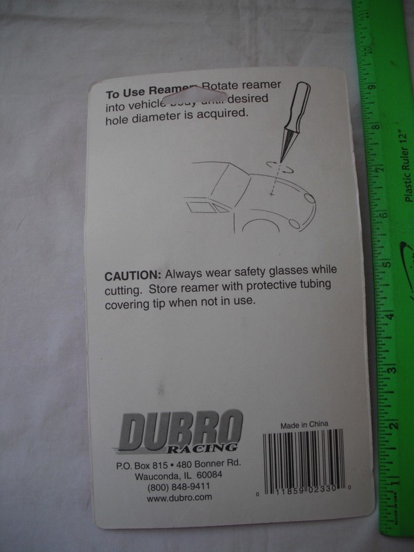 DuBro 2330 Body Scissors and Reamer Set, Curved Straight, RC R/C Plane Boat Car