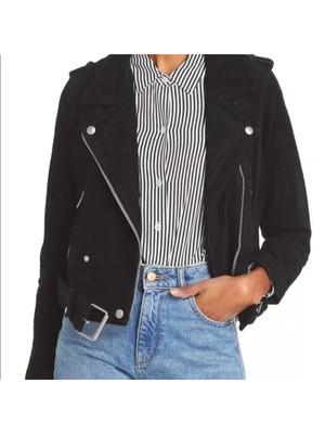 

BLANK NYC Женская черная мотоциклетная куртка со съемной пряжкой на кромке, Черный, 73K-9269BL