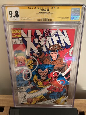 X-Men #4 (1st Omega Red) CGCSS 9.8, Signed By Scott Williams Marvel Comics 1992