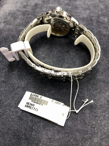SEIKO SEIKO PRESAGE SRPE17J1 AUTOMATIC COCKTAIL POWER RESERVE JAPAN MADE WARRANTY GREY