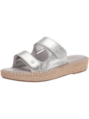 Женские серебристые легкие слипоны на танкетке Cloudfeel COLE HAAN 5 B