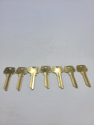 Lot of 7 ILCO 1007RC 252RC Key Blank 5-Pin Nickel Plated Brass RC Section