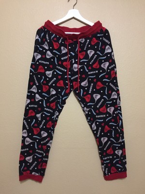 Hershey's Kisses Pajama Pants Lounge Pants UNISEX- Black - Large