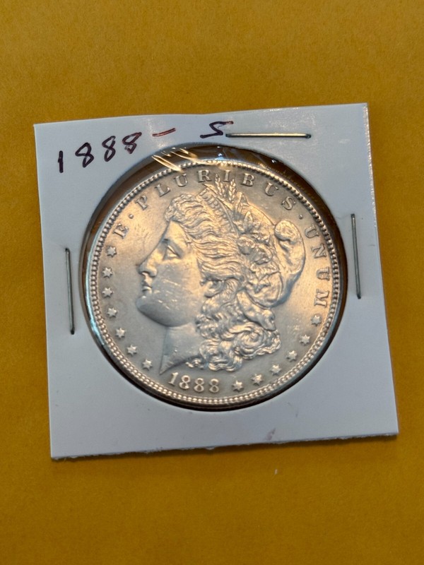 Morgan Silver Dollar 1888 S  UNC