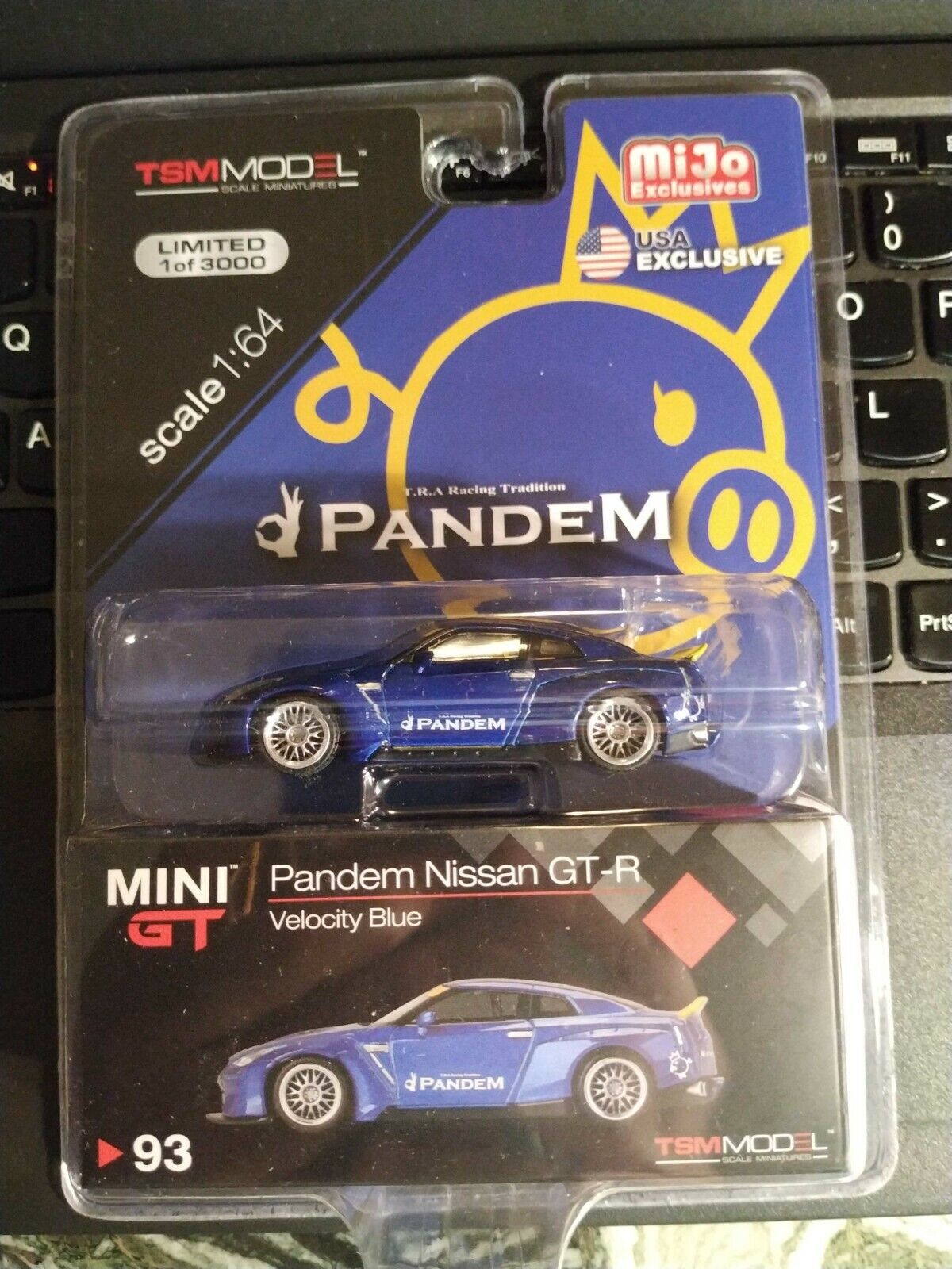 MINI GT 93 Pandem Nissan GT-R (R35) Velocity Blue Duck Tail MINI GT 93 Pandem Nissan GT-R (R35) Velocity Blue Duck Tail