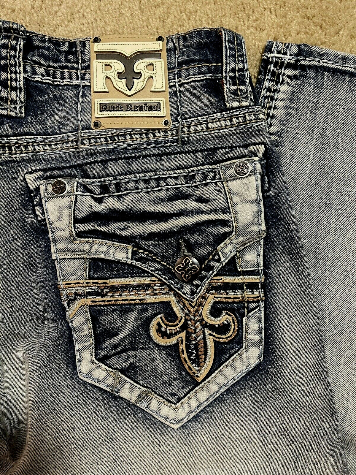 Купить Джинсы Rock Revival Pevey Slim 