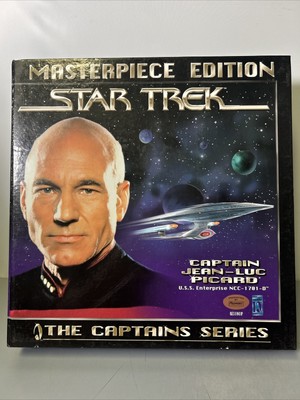 STAR TREK Masterpiece Edition BOOK & JEAN-LUC PICARD 12'' 1/10,000 - NEW