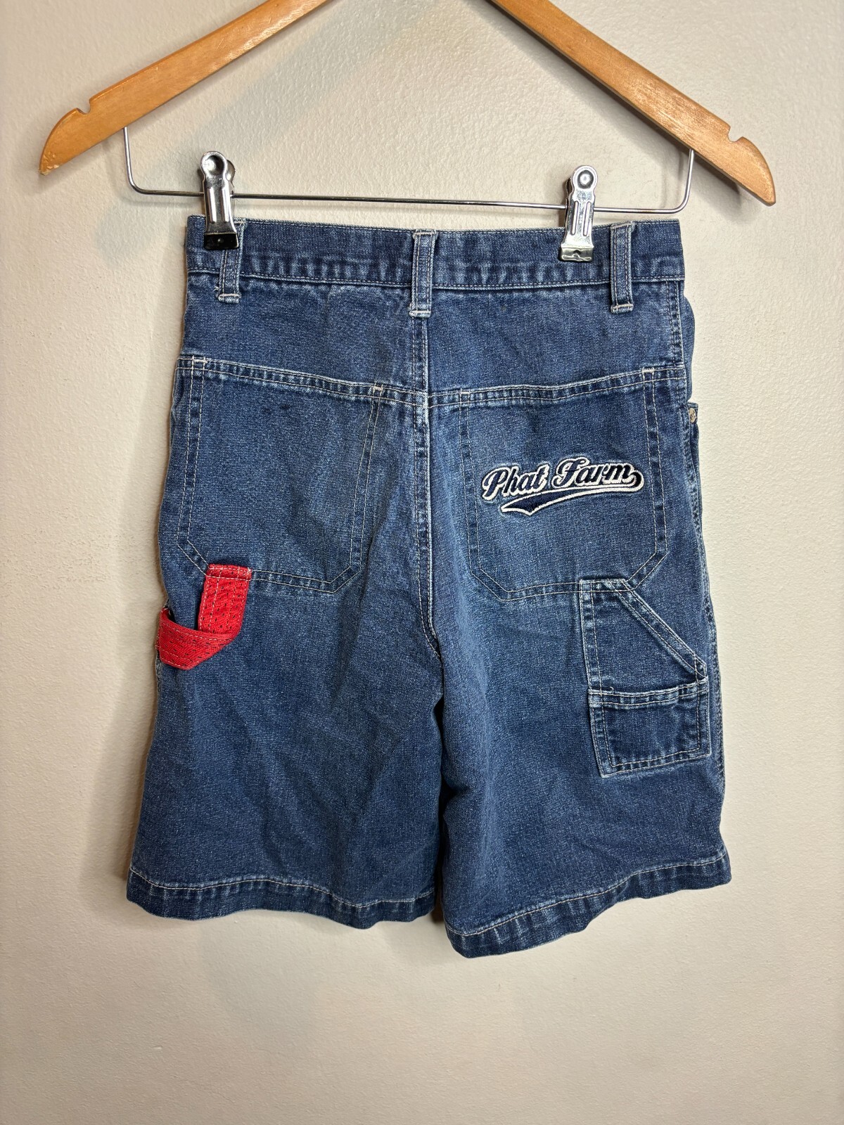 Vintage Phat Farm Shorts Denim Jorts Carpenter Grunge Y2K