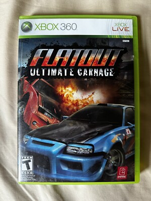FlatOut Ultimate Carnage Microsoft Xbox 360 2007 Tested Complete