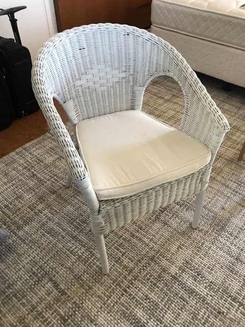 White wicker chair | Armchairs | Gumtree Australia Surf Coast - Jan Juc