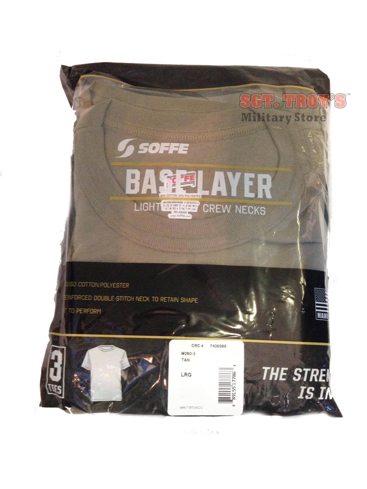 Soffe Tee OCP Tan Army T-Shirt M280 3PK 50/50 Poly/Cotton Soffe Tee OCP Tan Army T-Shirt M280 3PK 50/50 Poly/Cotton