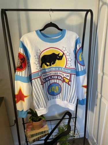 Rare Vintage 1980s Abercrombie & Fitch Crewneck Sweatshirt Rare Vintage 1980s Abercrombie & Fitch Crewneck Sweatshirt