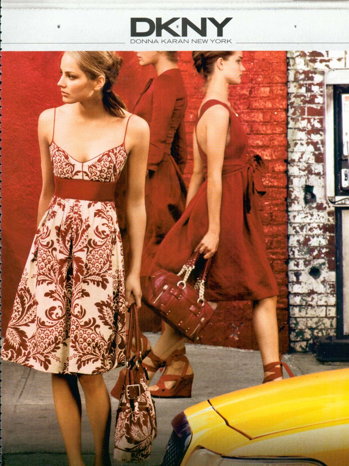 DNKY DONNA KARAN NY Magazine Print Ad Ruslana Korshunova