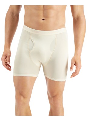 

ALFATECH BY ALFANI Intimates Белое сетчатое быстросохнущее нижнее белье-боксер, Белый, 10012022700