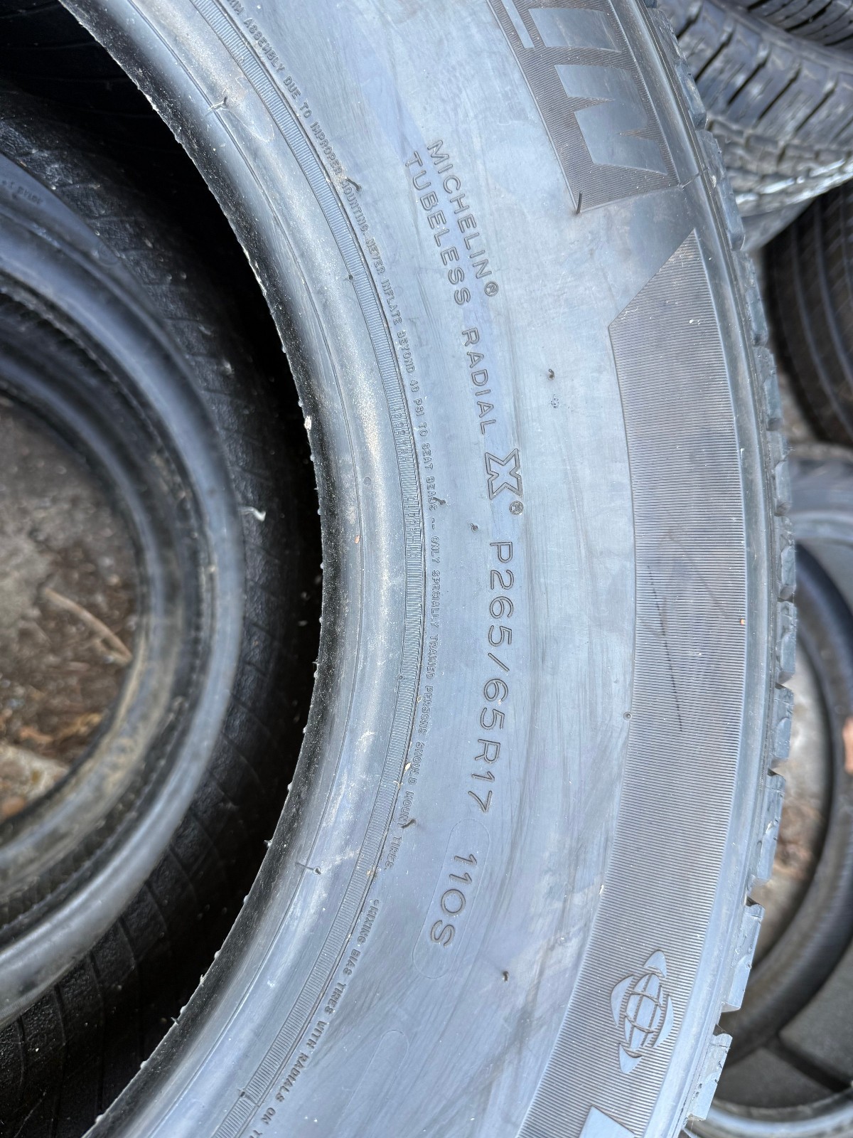New 265 65 17 Michelin, Latitude Tour, M+S, 110S, x1 Singles (F1_tyres) L1828