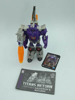 Transformers Titans Return GALVATRON & NUCLEON Figure Complete 7.5'' 2015 