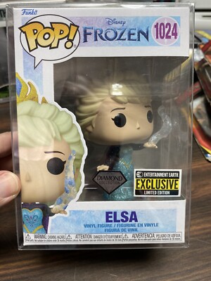 Funko Pop! Disney Frozen Elsa #1024 Diamond Collection Entertainment Earth Excl 