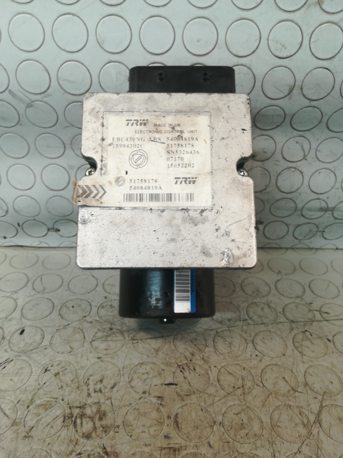Modulo centralina ABS FIAT ALFA ROMEO LANCIA 54084819A (2007)