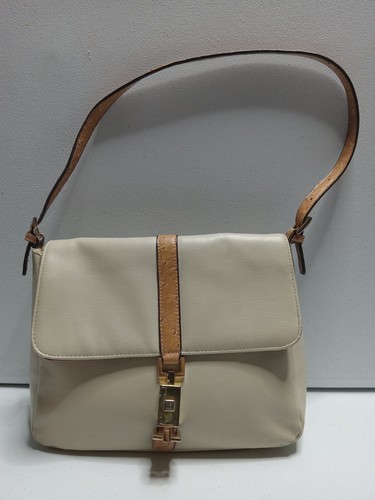 Mondani Tan Ostrich Detail Satchel Tote Bag | eBay