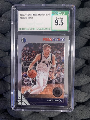 2019-20 Panini Hoops Premium Stock #39 Luka Doncic CSG 9.5