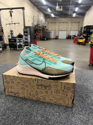 Size 7.5 - Nike React Pegasus Trail 4 Gore-Tex Mid Emerald Rise Sequoia W