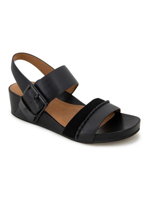 Женские черные босоножки GENTLE SOULS KENNETH COLE Giulia с открытой танкеткой на танкетке 7,5