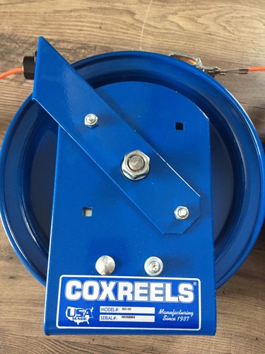 COXREELS  SD-50-1 Cable Reel, 50 ft, 11-1/2