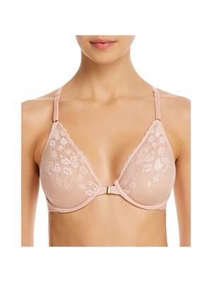 

NATORI Intimates Бежевый бюстгальтер на косточках с застежкой спереди и регулируемыми бретельками, 728191