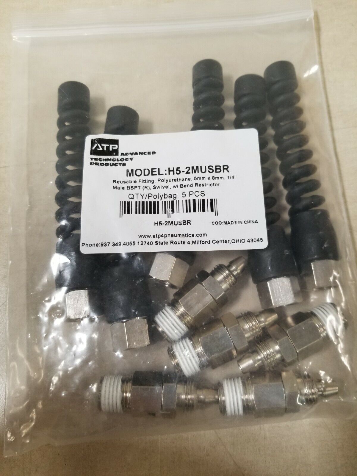 BSPT Adapter Fitting -8AN to 1/4 BSPT Adapter Fitting -8AN to 1/4