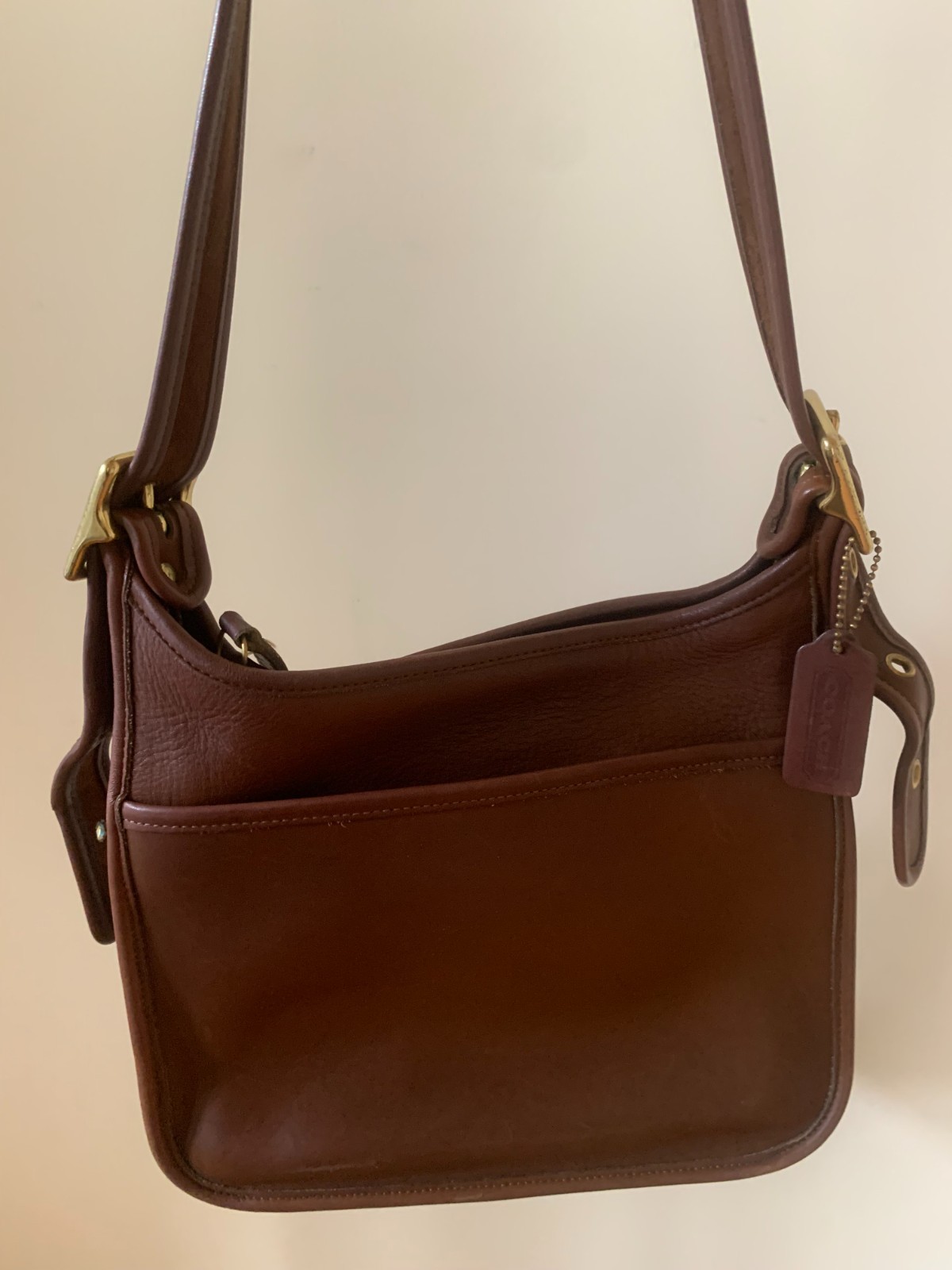 Coach Vintage Legacy Bag Zip #9966 Brown Leather Shoulder