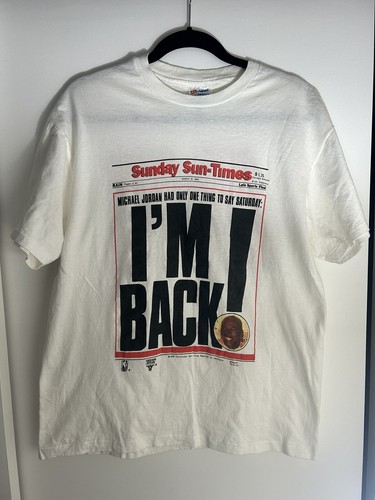 Rare Vintage Michael Jordan I'm Back Article Sunday Sun
