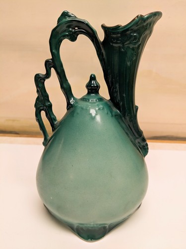 Antique Czechoslovakia Porcelain Vase Unique Design  7 1/4