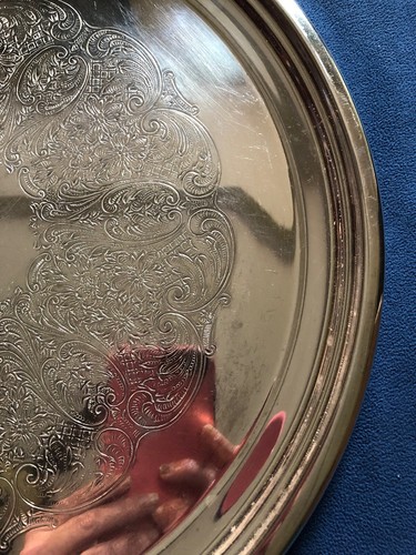 Newburyport Silvermiths 14 1/2” Platter Tray Silerplated