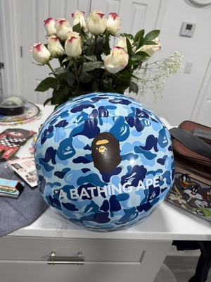 Authentic a bathing ape bape abc camo beach ball blue new