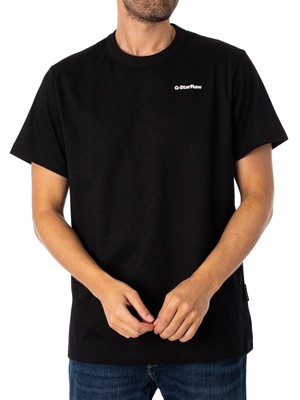 

Мужская свободная футболка G-Star RAW с объемной спиной, черная, Черный, D23820-4561-6484