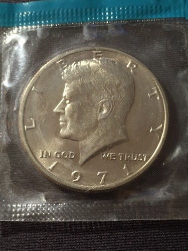 1971-P and 1971-D Gem BU Kennedy Half Dollars in Original Mint Cello Packs #1