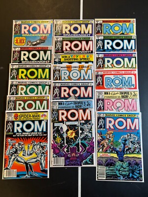 ROM Spaceknight Direct Marvel 1979 set of 45 Comics