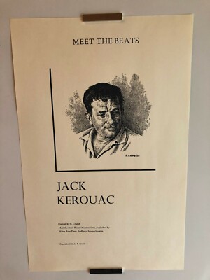R. CRUMB ''JACK KEROUAC: MEET THE BEATS'' LIMITED EDITION PRINT 1985 