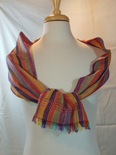 Ethiopian Traditional Hand Woven Multi Color  Scarf/ Head wrap