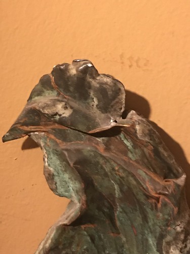 Antique Small 12”Copper Rooster Weathervane Damaged