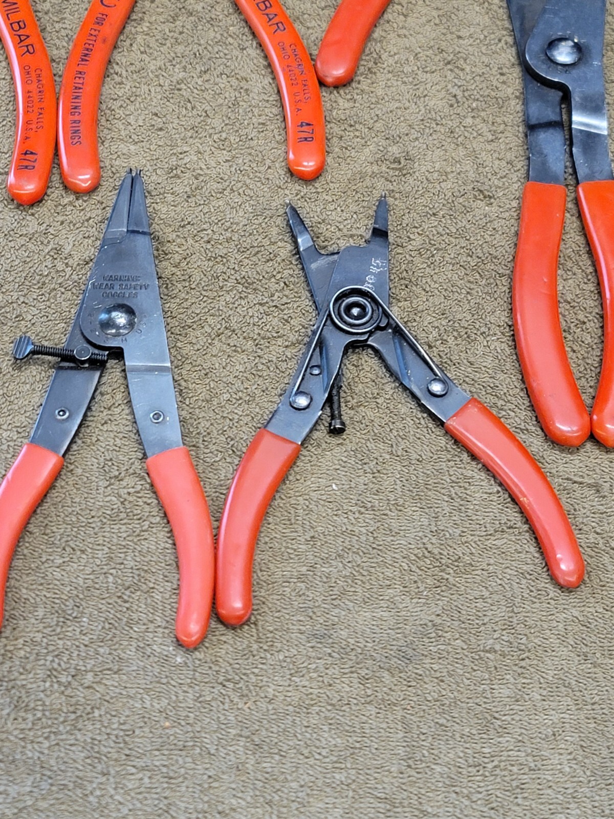 12 Milbar Imperial External Internal Combination Retaining Snap Ring Pliers 47R