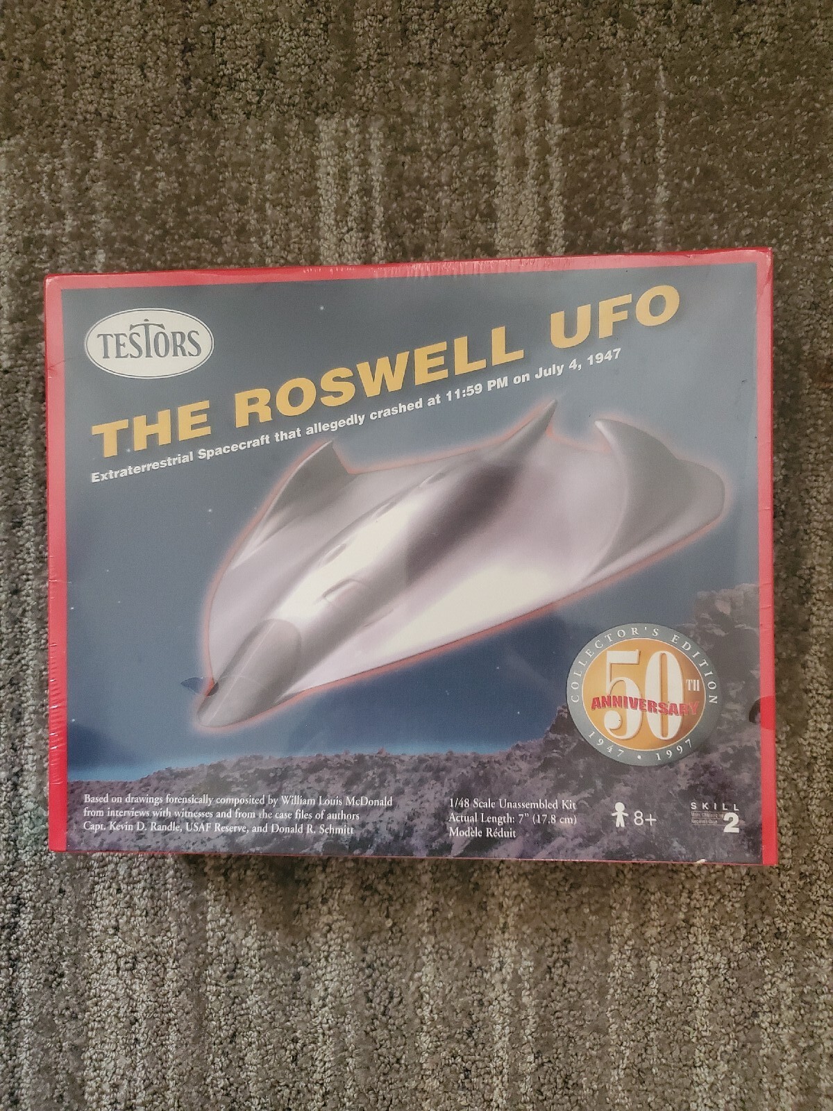 TesTors 555 THE ROSWELL UFO 148 Scale Model Kit 50th Anniversary Fully SealedのeBay公認海外通販｜セカイモン