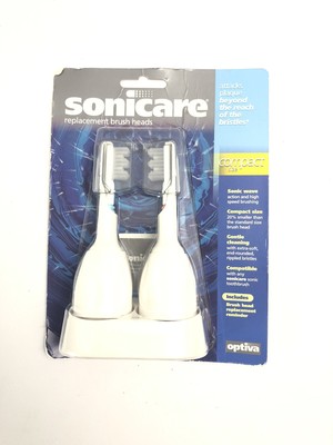 NEW Pack of 2 Sonicare Replacement Brush Heads Compact Size Optiva