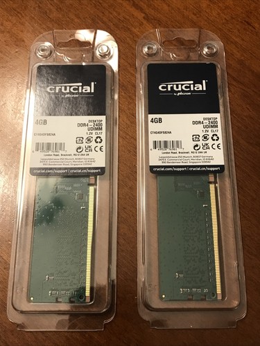 DDR4 PC4-19200 8GB×2 CT2K8G4DFS824A Crucial 8GB, 288-pin DIMM, DDR4 PC4-19200, at Amazon.com